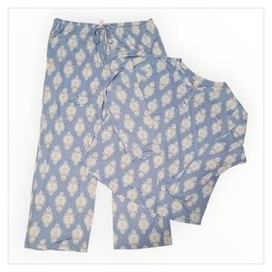 Flora Nikrooz Blue Paisley Sleepwear Set